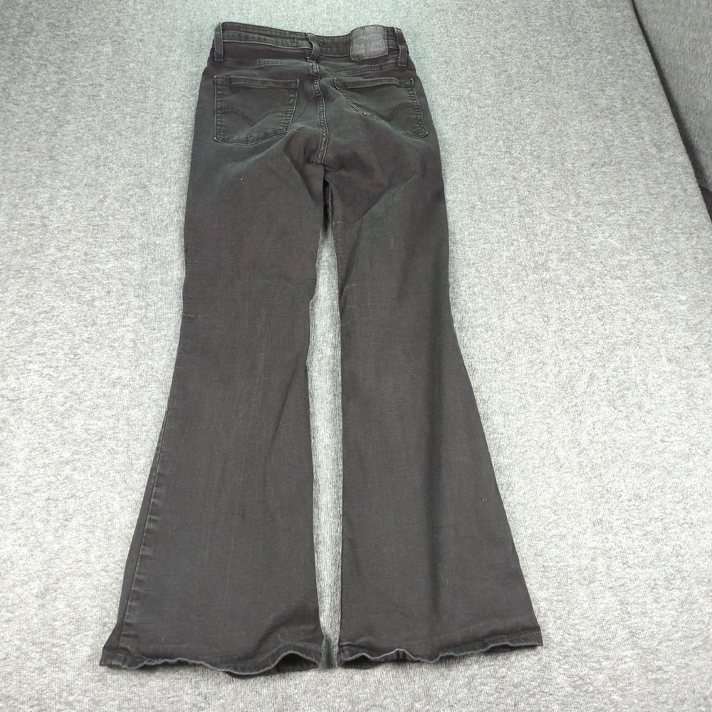 Levis‎ Jeans Womens 29 Black 726 Flare Stretch Casual Hippie Boho - Picture 13 of 16